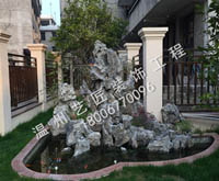 別墅庭院千層石假山