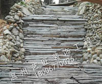 造景千層石水景瀑布