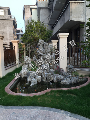 別墅庭院千層石假山
