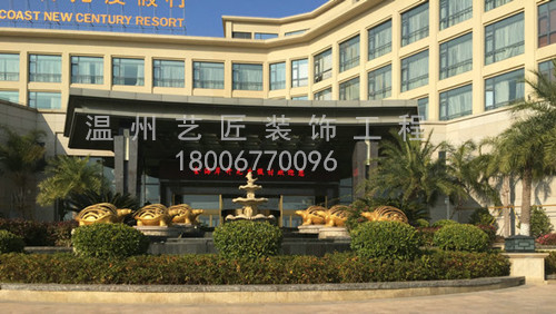 企業(yè)大門(mén)前噴泉景觀